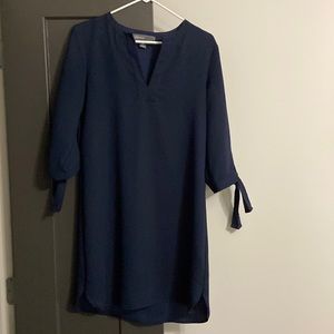 Navy blue casual long sleeve